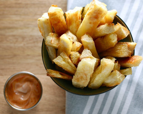 Bâ Timba (Tubercules) de manioc grillés