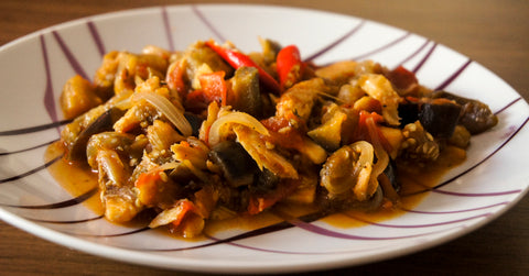 Poisson Salé à l'Aubergine